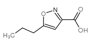 5-丙基异唑-3-羧酸结构式