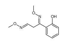 3-(2-Hydroxy-phenyl)-3-[(E)-methoxyimino]-propionaldehyde O-methyl-oxime Structure