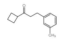 CYCLOBUTYL 2-(3-METHYLPHENYL)ETHYL KETONE结构式