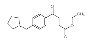 ETHYL 4-OXO-4-[(4-PYRROLIDINOMTHYL)PHENYL]BUTYRATE Structure