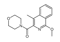 (1-methoxy-4-methylisoquinolin-3-yl)-morpholin-4-ylmethanone结构式