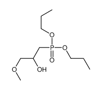 1-dipropoxyphosphoryl-3-methoxypropan-2-ol结构式