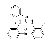 N-bis(2-bromoanilino)phosphoryl-2-bromoaniline结构式