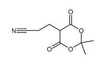 1,3-Dioxane-5-propanenitrile, 2,2-dimethyl-4,6-dioxo Structure