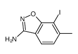 7-iodo-6-methylbenzo[d]isoxazol-3-amine structure