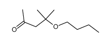 4-butoxy-4-methyl-pentan-2-one Structure