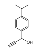 Benzeneacetonitrile, alpha-hydroxy-4-(1-methylethyl)- (9CI) Structure