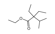 2,2-Diethyl-2-isopropylessigsaeure-ethylester Structure