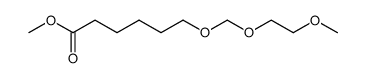 Hexanoic acid, 6-[(2-methoxyethoxy)methoxy]-, methyl ester Structure