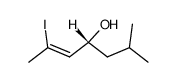 (Z)-(R)-2-Iodo-6-methyl-hept-2-en-4-ol Structure