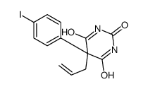 5-(4-iodophenyl)-5-prop-2-enyl-1,3-diazinane-2,4,6-trione结构式