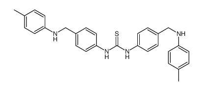 1,3-bis[4-[(4-methylanilino)methyl]phenyl]thiourea Structure