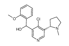 [4-chloro-5-(1-methylpyrrolidin-2-yl)pyridin-3-yl](2-methoxyphenyl)methanol结构式