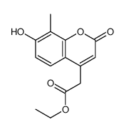 ethyl 2-(7-hydroxy-8-methyl-2-oxochromen-4-yl)acetate Structure