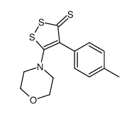 4-(4-methylphenyl)-5-morpholin-4-yldithiole-3-thione结构式
