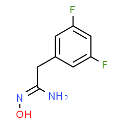 (Z)-2-(3,5-difluorophenyl)-N'-hydroxyacetiMidaMide结构式