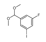 1-(Dimethoxymethyl)-3-fluoro-5-iodobenzene结构式