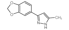 3-(1,3-Benzodioxol-5-yl)-5-methyl-1H-pyrazole结构式