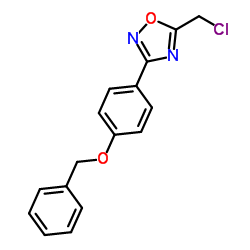 3-[4-(Benzyloxy)phenyl]-5-(chloromethyl)-1,2,4-oxadiazole Structure