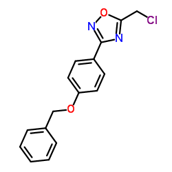 3-[4-(Benzyloxy)phenyl]-5-(chloromethyl)-1,2,4-oxadiazole结构式