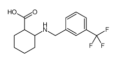 Cyclohexanecarboxylic acid, 2-[[[3-(trifluoromethyl)phenyl]methyl]amino] Structure