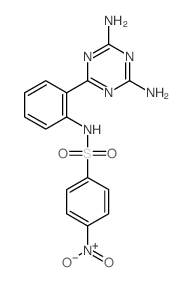 N-[2-(4,6-diamino-1,3,5-triazin-2-yl)phenyl]-4-nitro-benzenesulfonamide picture