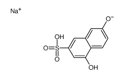 4,7-dihydroxynaphthalene-2-sulphonic acid, sodium salt结构式