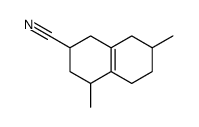 1,2,3,4,5,6,7,8-octahydro-4,7-dimethylnaphthalene-2-carbonitrile structure