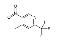 4-methyl-5-nitro-2-(trifluoromethyl)pyridine Structure