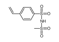 4-ethenyl-N-methylsulfonylbenzenesulfonamide结构式