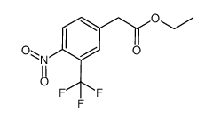 ethyl (4-nitro-3-(trifluoromethyl)phenyl)acetate Structure