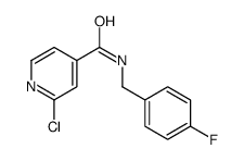 2-Chloro-N-(4-fluorobenzyl)isonicotinamide Structure