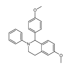 6-methoxy-1-(4-methoxyphenyl)-2-phenyl-3,4-dihydro-1H-isoquinoline结构式