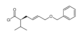 (2S,4E)-6-(benzyloxy)-2-isopropylhex-4-enoic acid chloride Structure