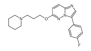 3-(4-fluoro-phenyl)-6-(3-piperidin-1-yl-propoxy)-imidazo[1,2-b]pyridazine Structure