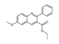 6-methoxy-2-phenyl-quinoline-3-carboxylic acid ethyl ester结构式