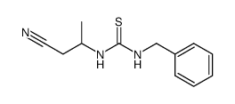 N-benzyl-N'-(2-cyano-1-methyl-ethyl)-thiourea结构式