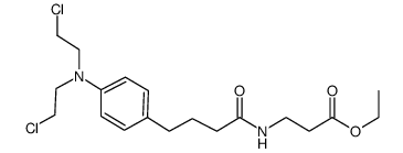 3-(4-{4-[bis(2-chloroethyl)amino]phenyl}butanoylamino)propionic acid ethyl ester Structure