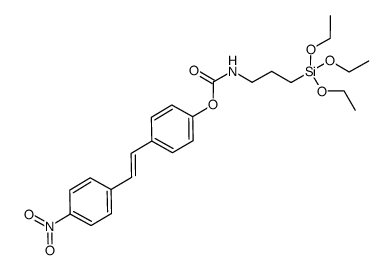 4-[(E)-2-(4-nitrophenyl)vinyl]phenyl [3-(triethoxysilyl)propyl]carbamate Structure