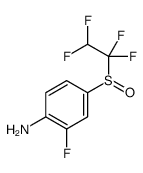 2-fluoro-4-(1,1,2,2-tetrafluoroethylsulfinyl)aniline Structure