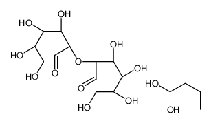 butane-1,1-diol,(2R,3S,4R,5R)-3,4,5,6-tetrahydroxy-2-[(2R,3S,4R,5R)-3,4,5,6-tetrahydroxy-1-oxohexan-2-yl]oxyhexanal Structure