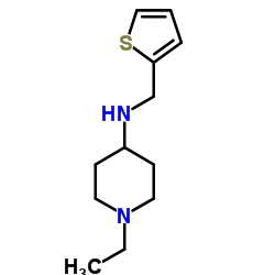 1-Ethyl-N-(2-thienylmethyl)-4-piperidinamine结构式