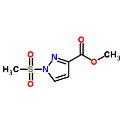 1-METHANESULFONYL-1 H-PYRAZOLE-3-CARBOXYLIC ACID METHYL ESTER结构式