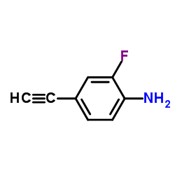 4-Ethynyl-2-fluorobenzenamine结构式