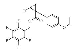 (2,3,4,5,6-pentafluorophenyl)methyl (1R,2R)-2-chloro-1-(4-ethoxyphenyl)cyclopropane-1-carboxylate Structure