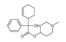 (1-methylpiperidin-4-yl) 2-cyclohex-2-en-1-yl-2-hydroxy-2-phenylacetate结构式