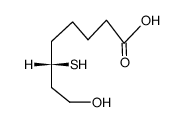 (S)-8-hydroxy-6-mercapto-octanoic acid Structure