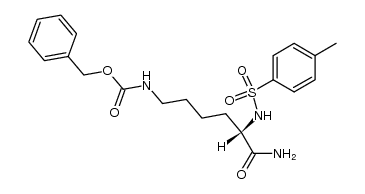 N6-benzyloxycarbonyl-N2-(toluene-4-sulfonyl)-L-lysine amide结构式
