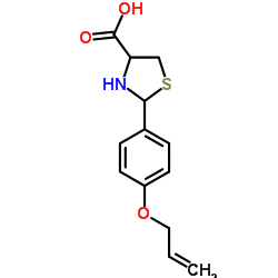 2-(4-ALLYLOXY-PHENYL)-THIAZOLIDINE-4-CARBOXYLIC ACID结构式