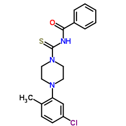 N-((4-(5-CHLORO-2-METHYLPHENYL)PIPERAZINYL)THIOXOMETHYL)BENZAMIDE Structure